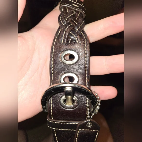 Vintage Coach Signature Canvas Jacquard Hobo Shoulder Bag - 6267 (Soho Era) - Picture 7 of 8